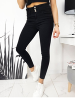 Načíst obrázek do prohlížeče Galerie, Dámské černé džíny slim - BASIC
