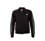 Načíst obrázek do prohlížeče Galerie, Černá mikina unisex s pruhy a zapínáním - KAPPA
