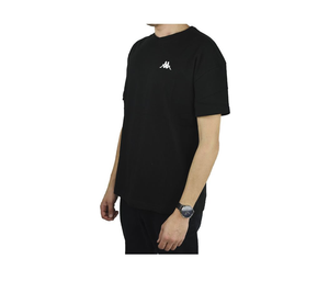 Černé tričko s v výstřihem unisex - KAPPA