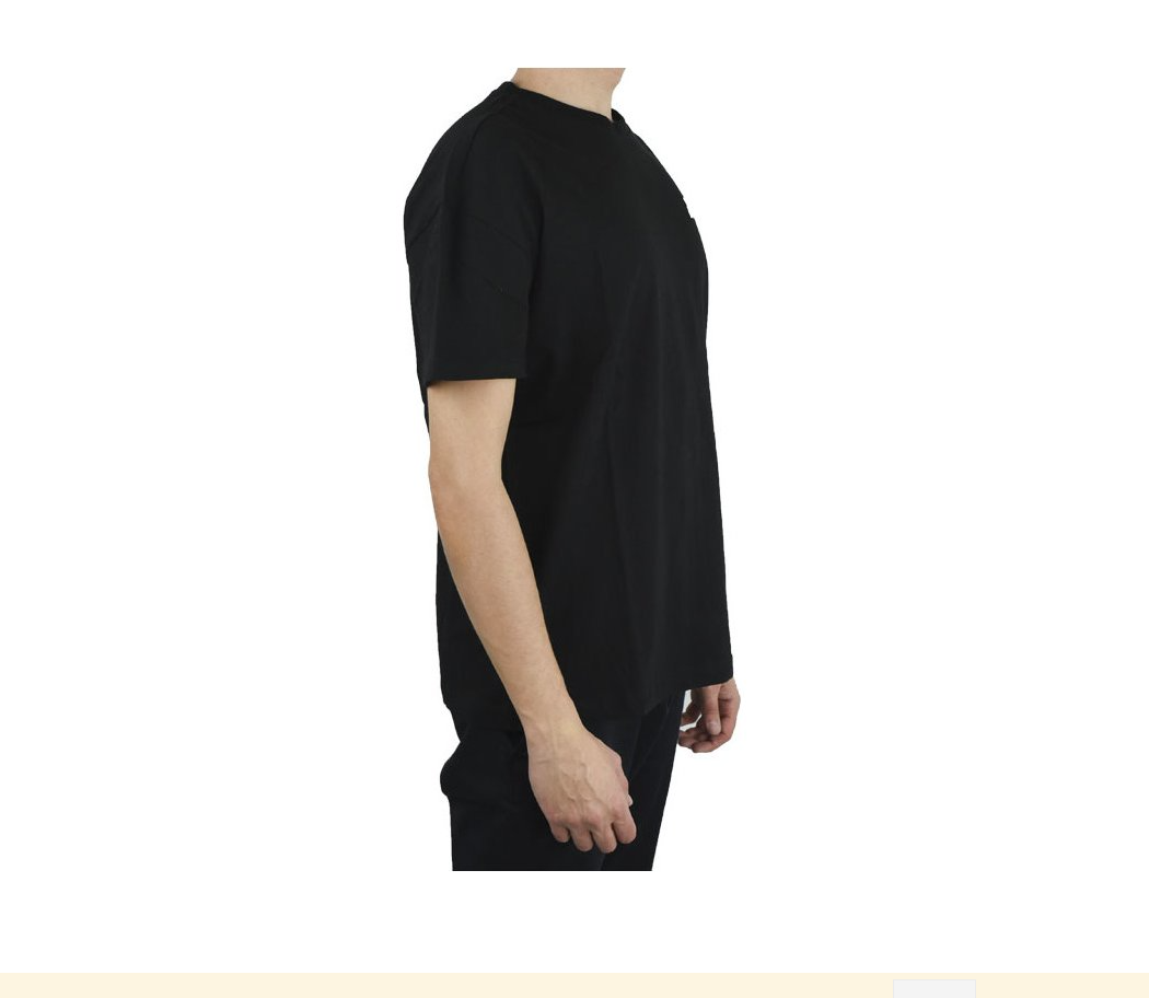Černé tričko s v výstřihem unisex - KAPPA