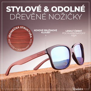Wooden Sluneční brýle - Lyon